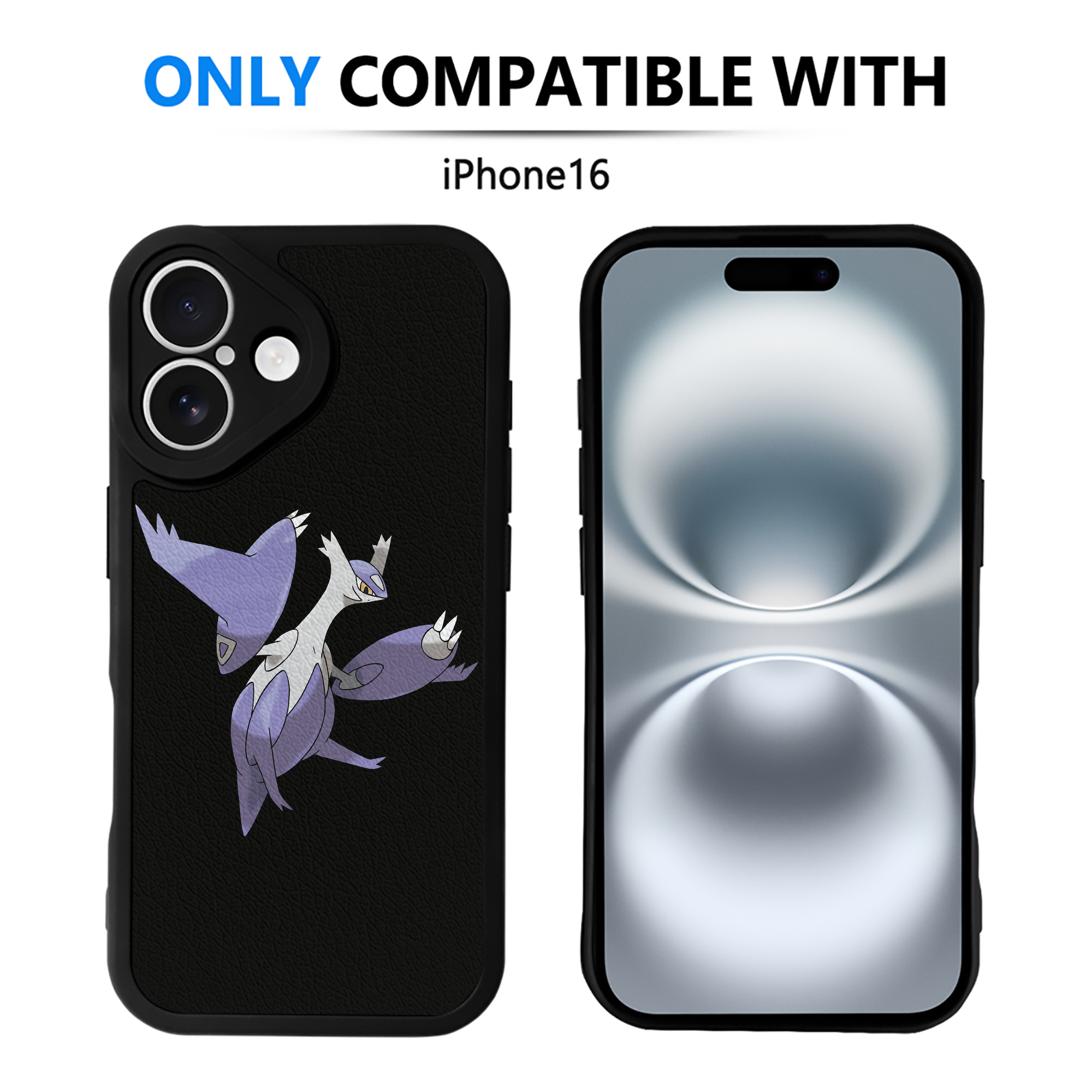 （画像用） ポケットモンスター Pokémon 【iPhone 16シリーズ対応】シリコンスマホケース（レザー調） 材質：シリコン